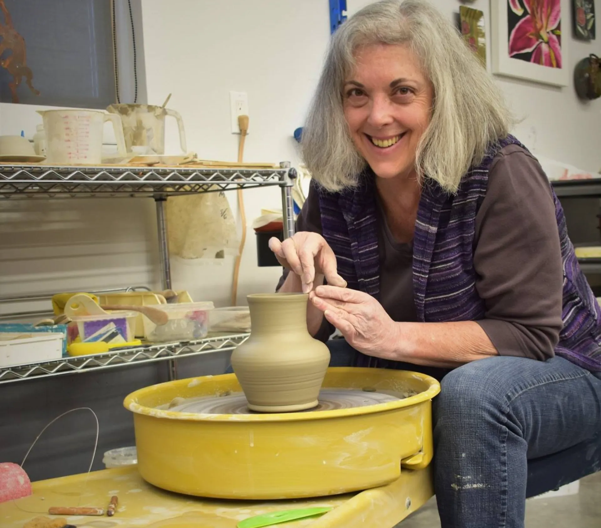 Janet Piccola to Conduct Live Pottery Wheel Demonstration at Blue Whole Gallery